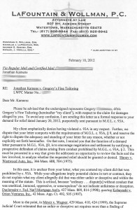 Lawyer Letter page 1